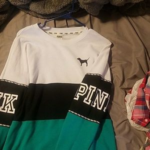 Pink boyfriend style fit long sleeve
